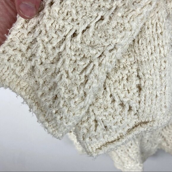 Anthropologie Akemi + Kin Sable Pointelle Sweater Bohemian Knit Size Small Boho - Picture 7 of 13